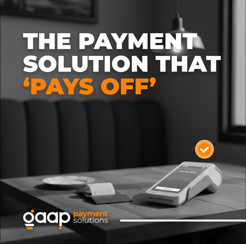 GAAP payment terminal for restaurants enabling fast checkout and seamless transactions